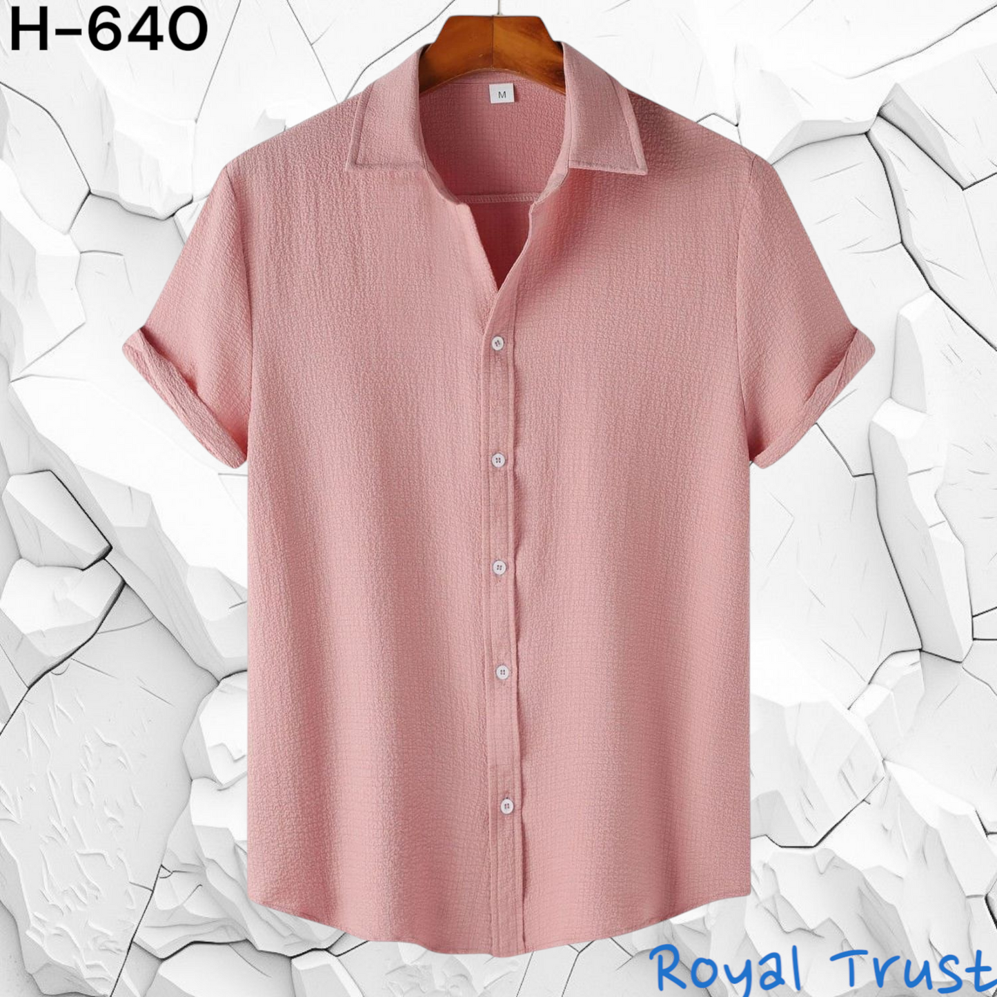 Texture Viscose Premium Half Sleeve Shirt |H-640