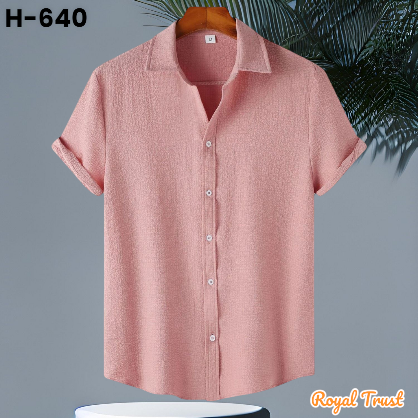 Texture Viscose Premium Half Sleeve Shirt |H-640