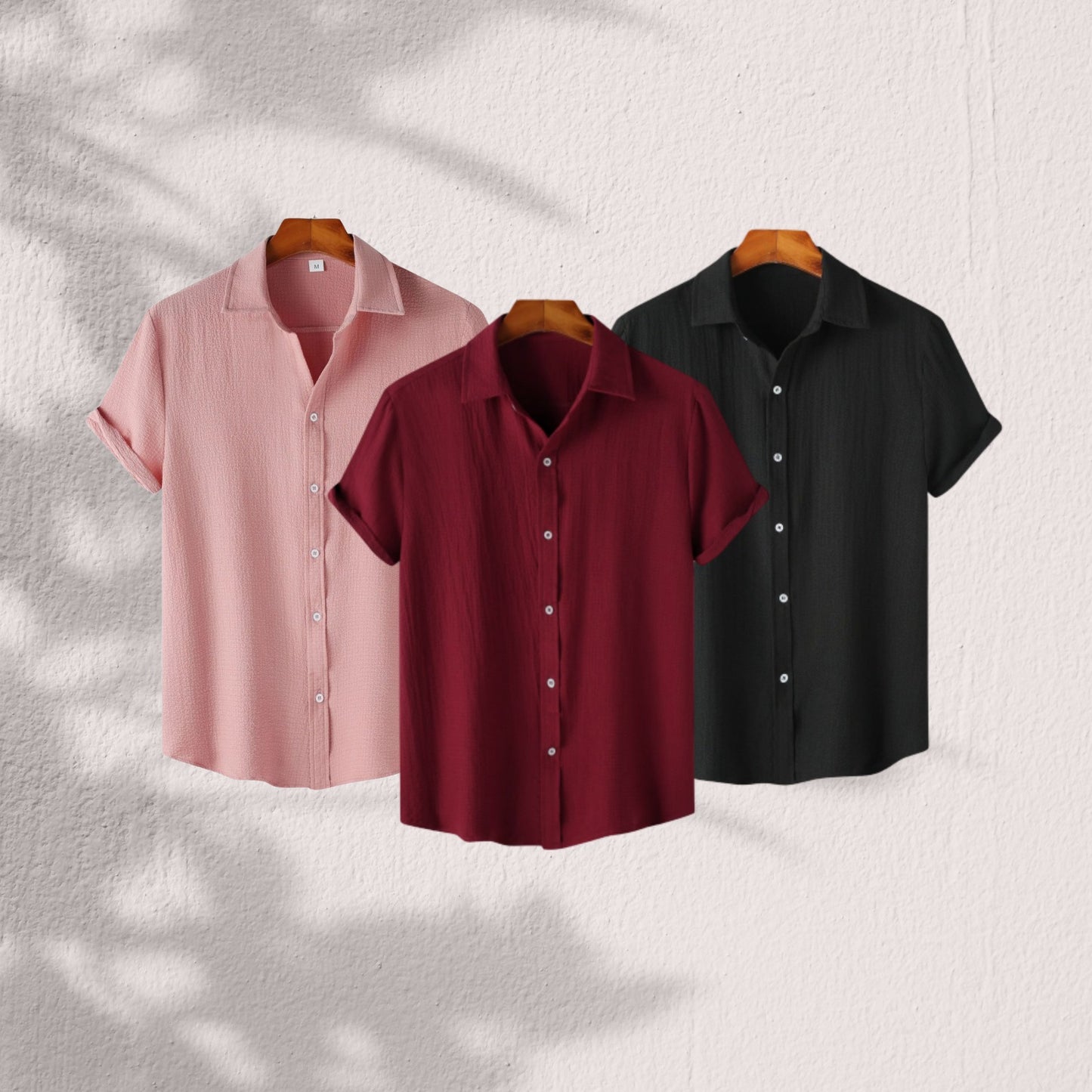 Texture Premium Half Sleeve Shirt 3pis Combo pack