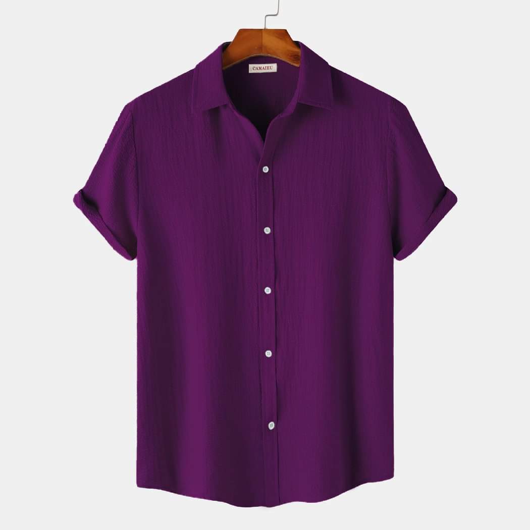 PURPEL HALF SLEEVE SHIRT