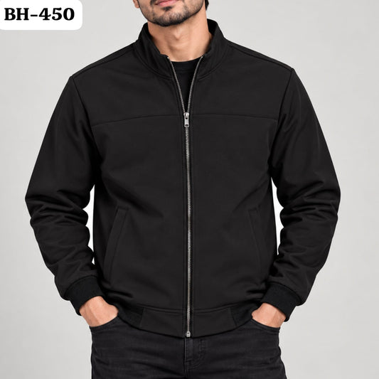 Men’s Bonded Jacket in Black-BH-450