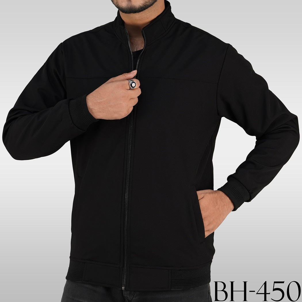 Men’s Bonded Jacket in Black-BH-450