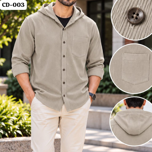 Burgundy Luxe Hoodie Shirt | CD-003