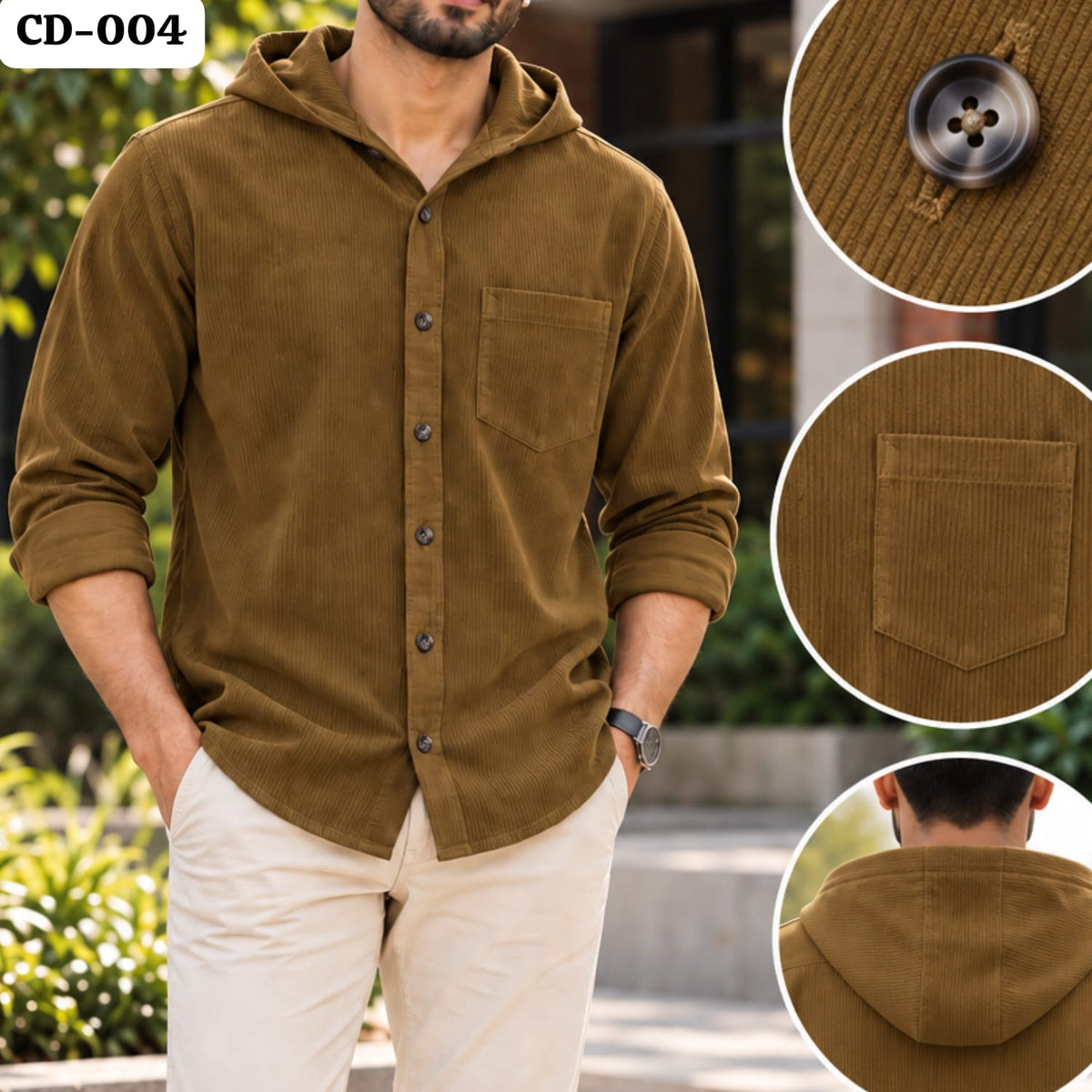 Burgundy Luxe Hoodie Shirt | CD-004