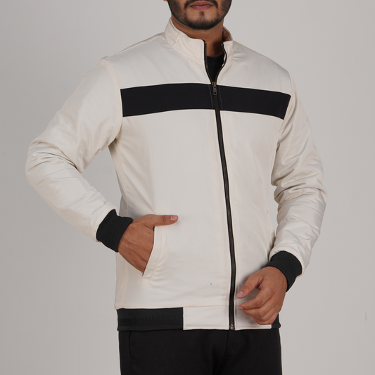 ONE STEP HIGH-NECK WINTER JACKET DGI-410 CREAM WHITE