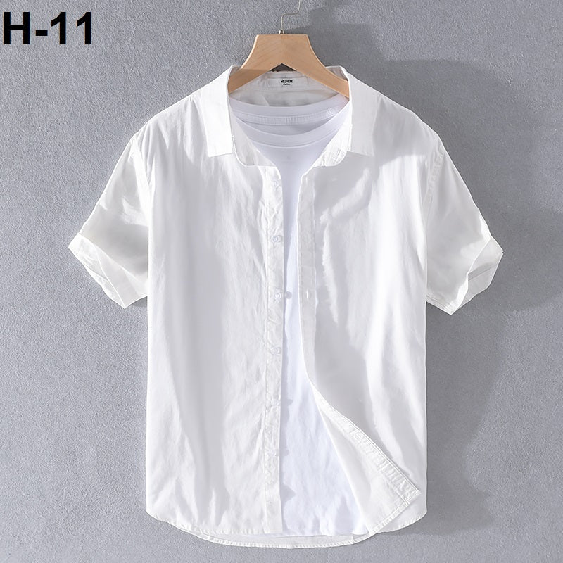 WHITE HALF SLEEVE SHIRT