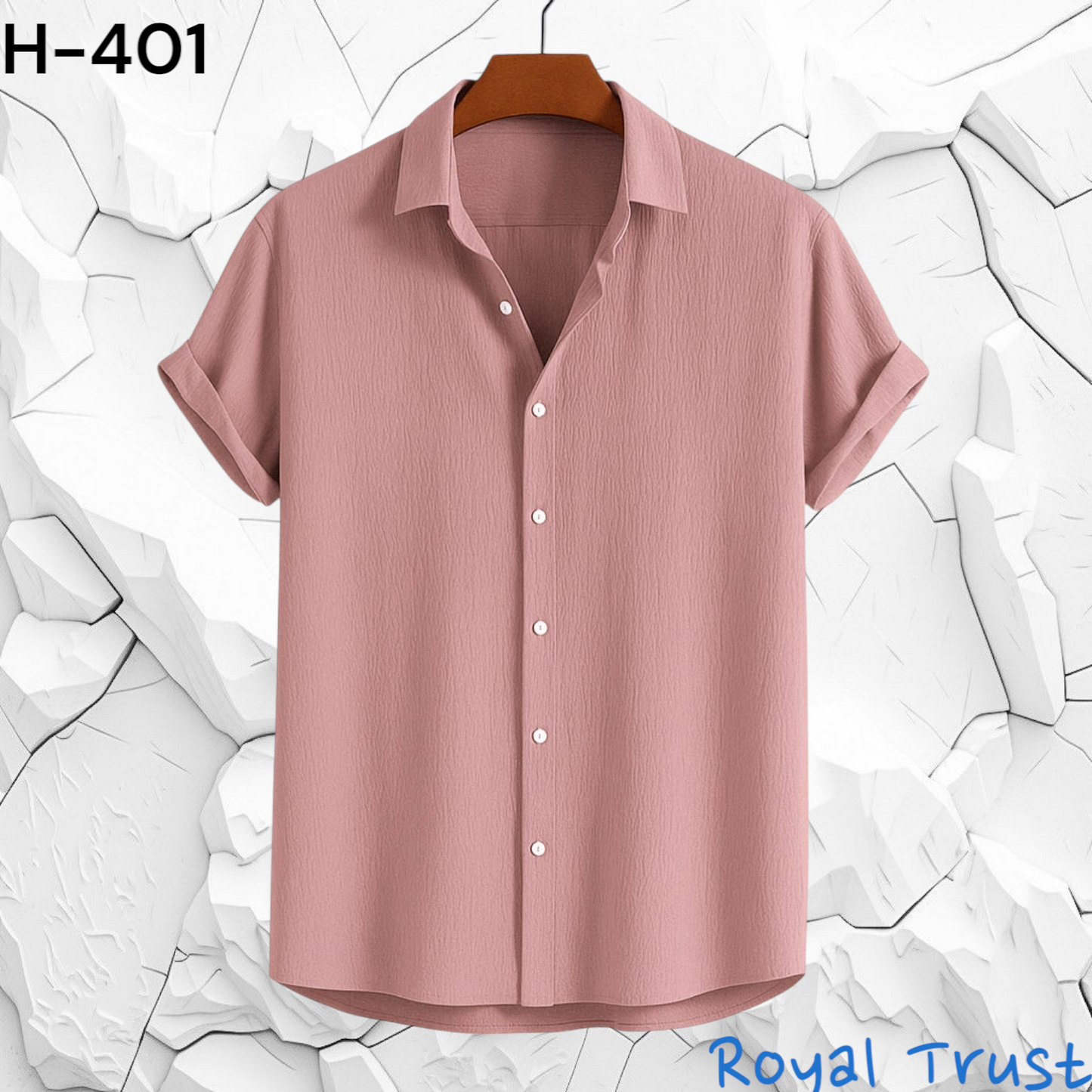 BABY PINK HALF SLEEVE SHIRT