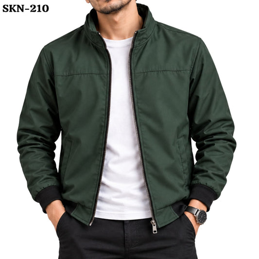 BOTTLE GREEN WINTER JACKET FOR MEN-SKN-210