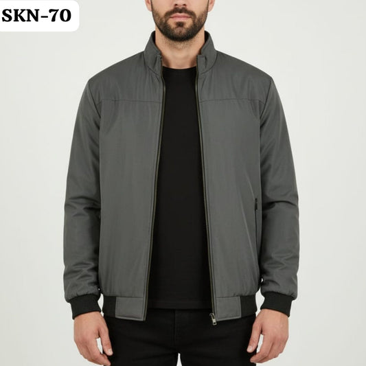 CHARCOAL GREY JACKET FOR MEN-SKN-70