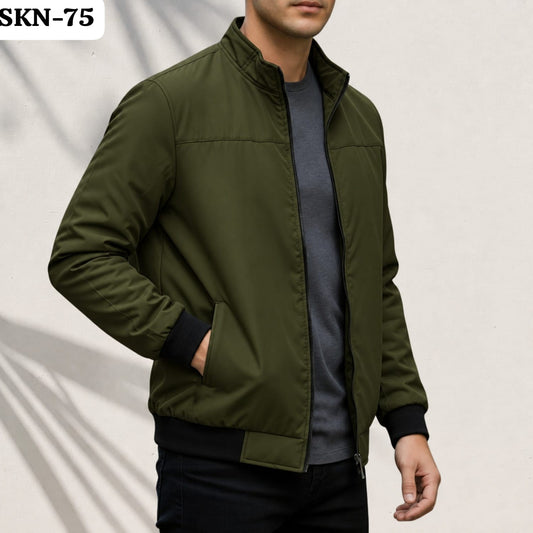 OLIVE JACKET FOR MEN-SKN-75