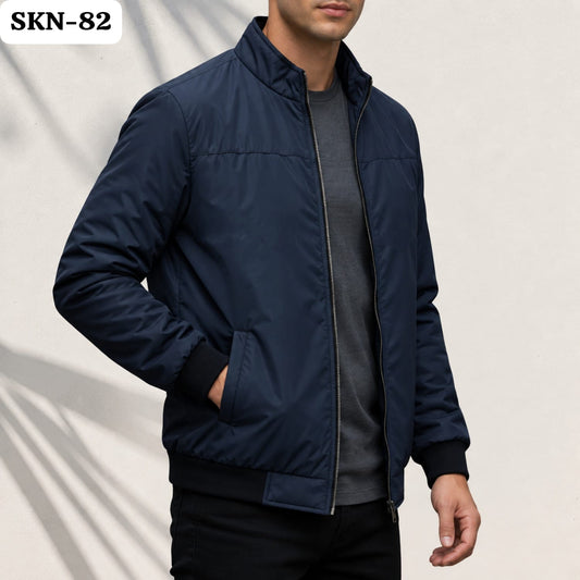 Navy Blue Winter Jacket -SKN-82