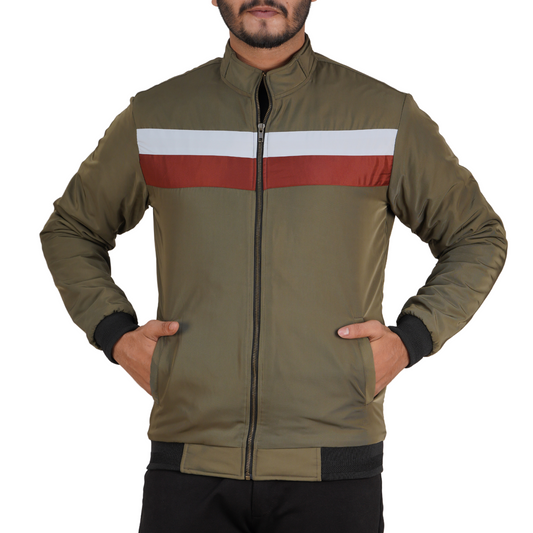 TWO STEP HIGH-NECK WINTER JACKET DGI-20 OLIVE