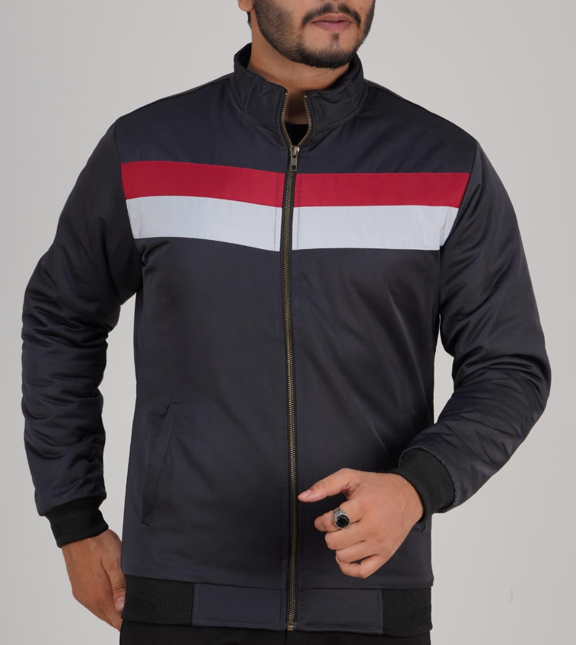 TWO STEP HIGH-NECK WINTER JACKET DGI-50 NAVY BLUE