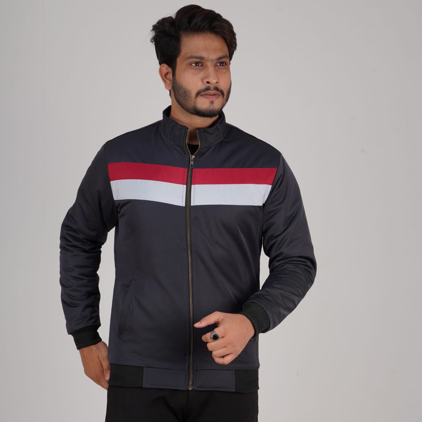 TWO STEP HIGH-NECK WINTER JACKET DGI-50 NAVY BLUE