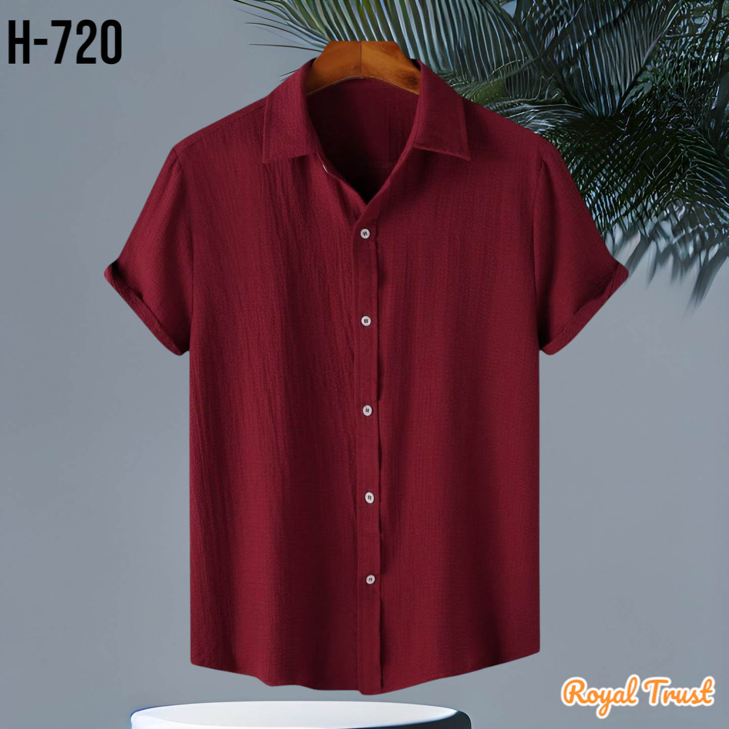 Texture Viscose Premium Half Sleeve Shirt |H-720]