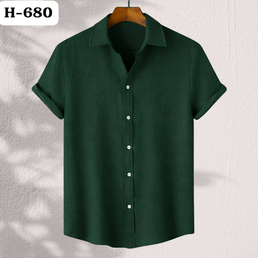 Texture Premium Half Sleeve Shirt |H-680