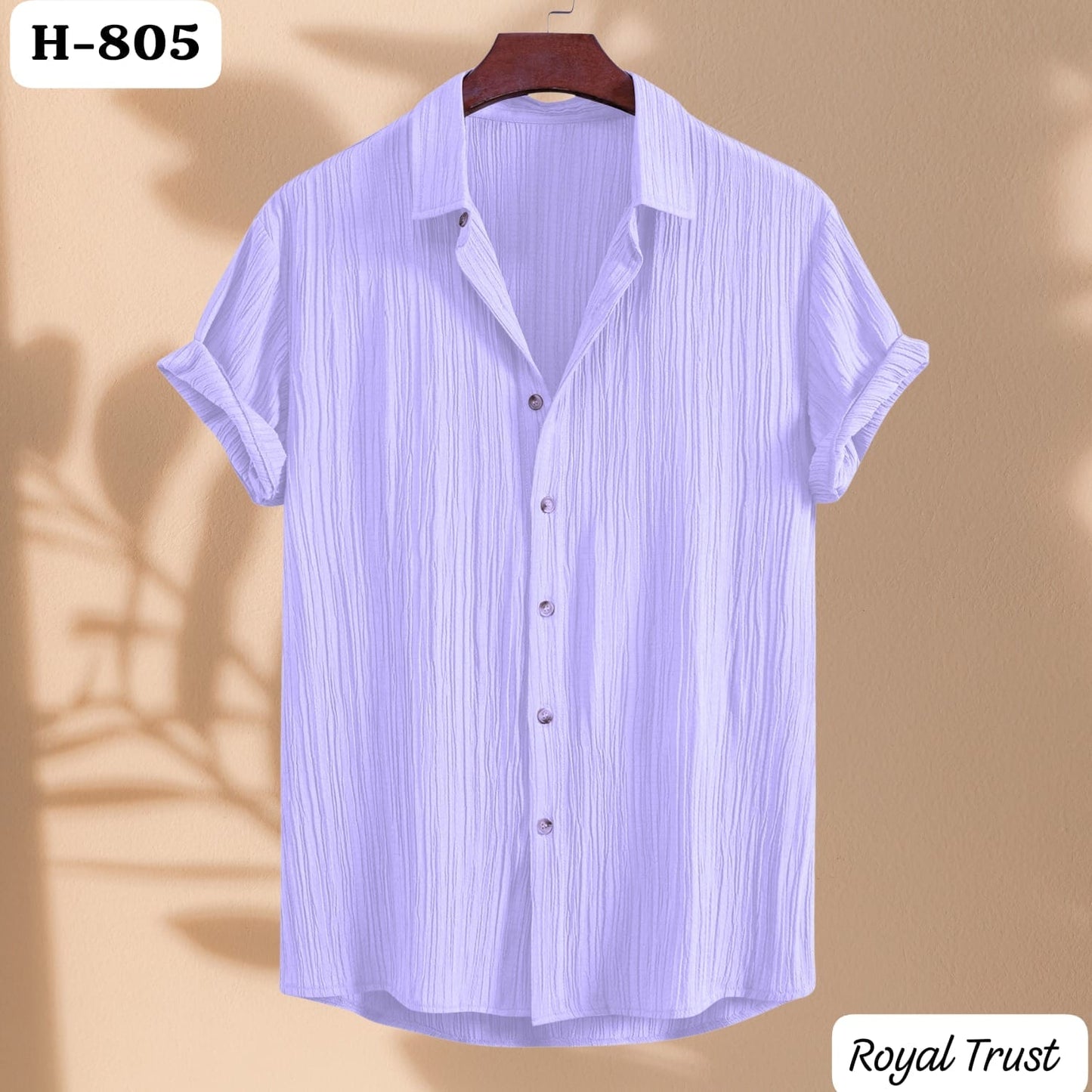 Texture Viscose Premium Half Sleeve Shirt |H-805]