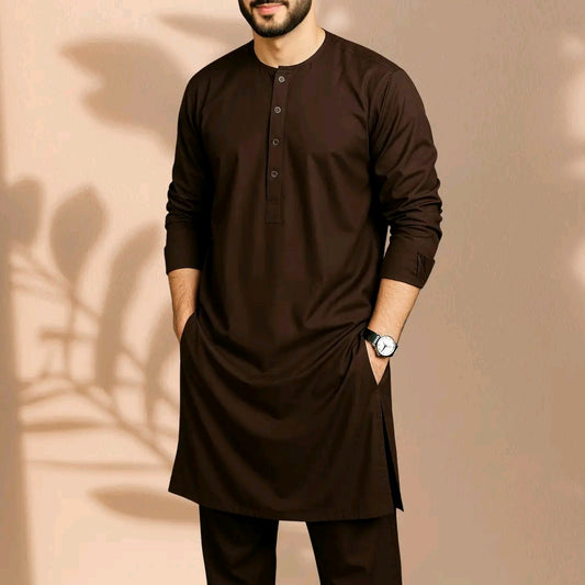 coffee Classic Panjabi & Pajama Full Set |P-003