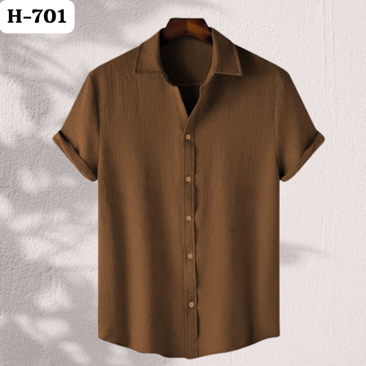 Texture Premium Half Sleeve Shirt |H-701