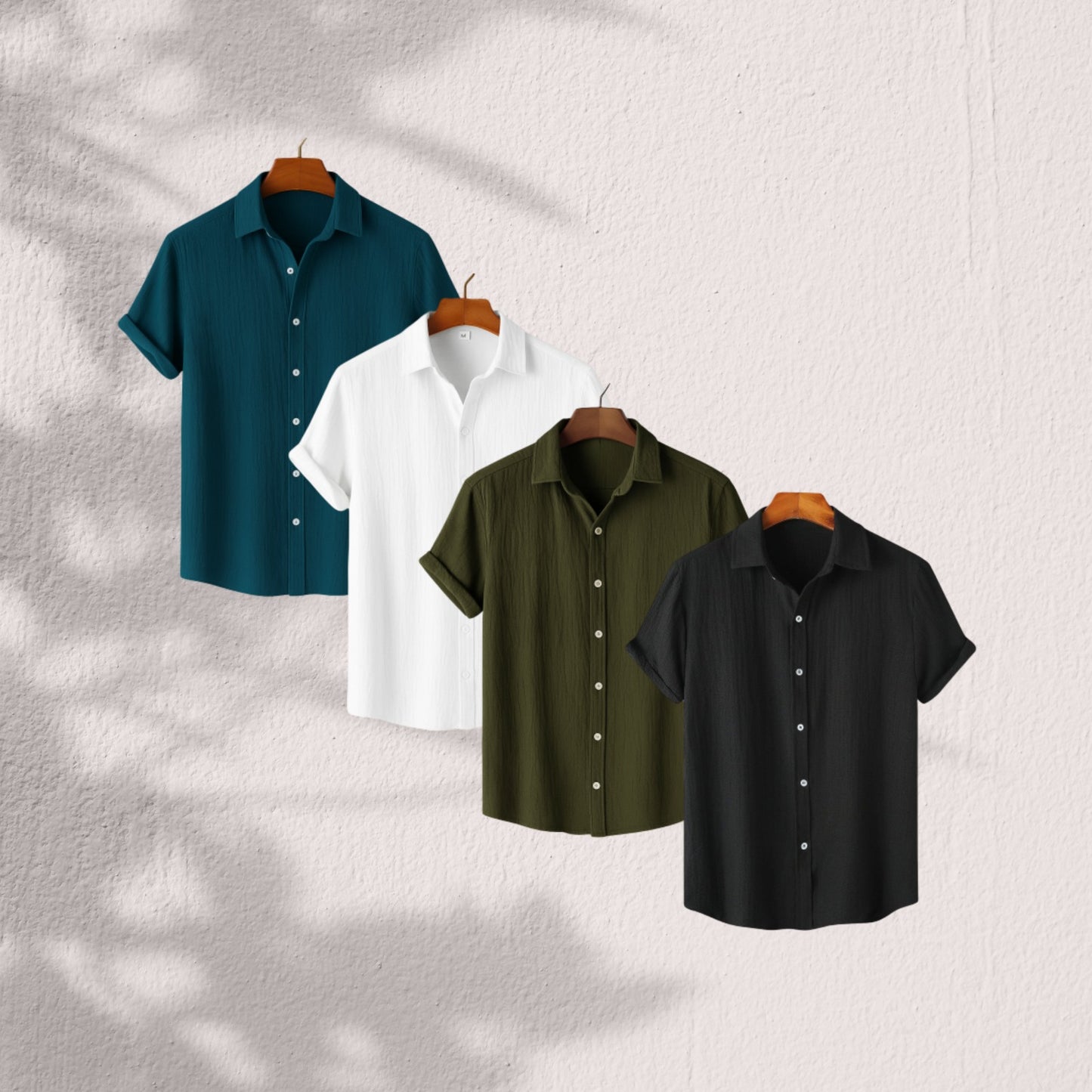 Texture Premium Half Sleeve Shirt 4pis Combo pack